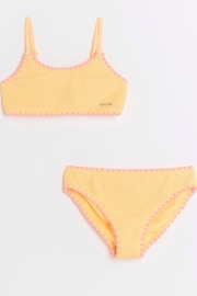 River Island Orange Girls Textured Bikini - Image 2 of 5