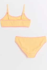 River Island Orange Girls Textured Bikini - Image 3 of 5