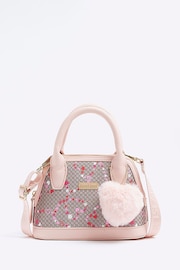 River Island Pink Girls Floral Print Cross-Body Bag - Image 1 of 5