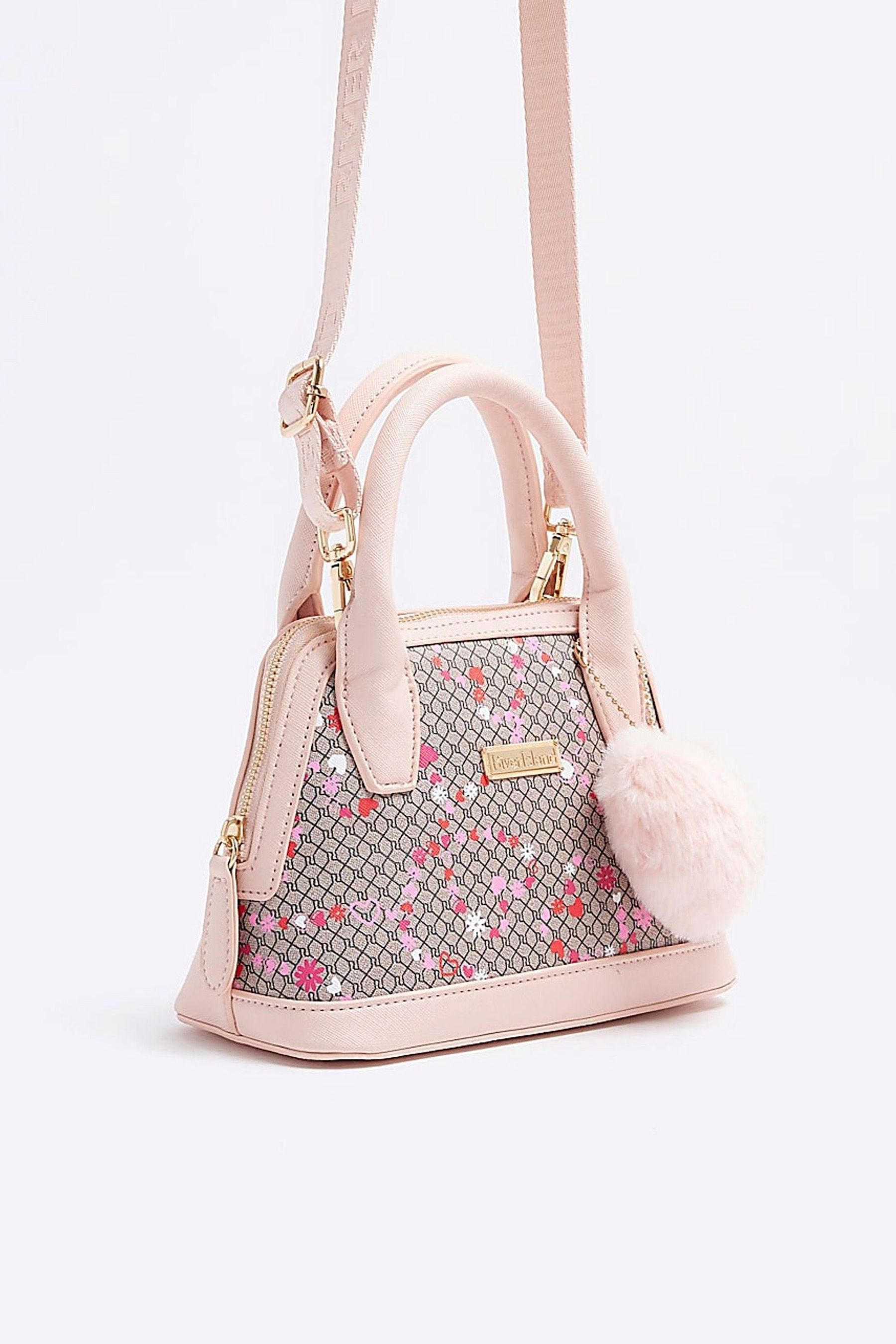 Buy River Island Pink Girls Floral Print Cross Body Bag from Next Germany