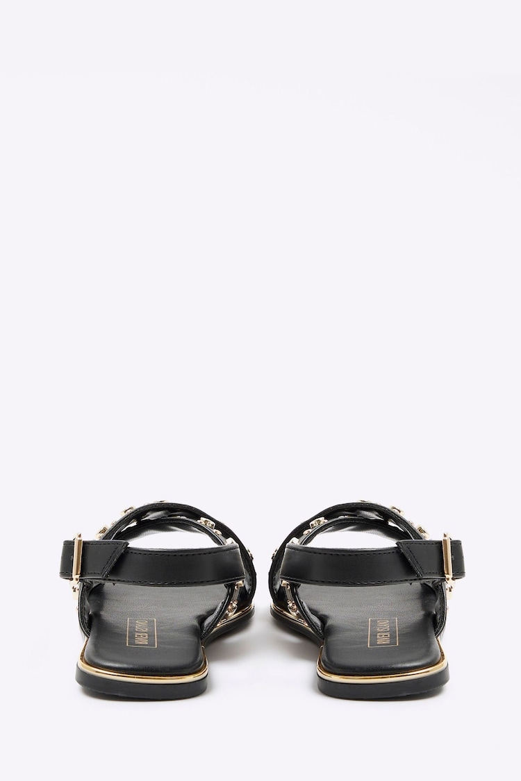 River Island Black Girls Studded Flat Sandals - Image 2 of 4