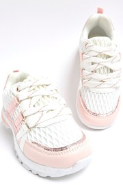 River Island Pink Girls Speckled Sole Trainers - Image 4 of 4