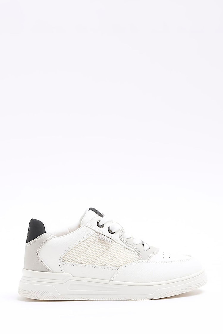 River Island White Boys Mesh Trainers - Image 1 of 5