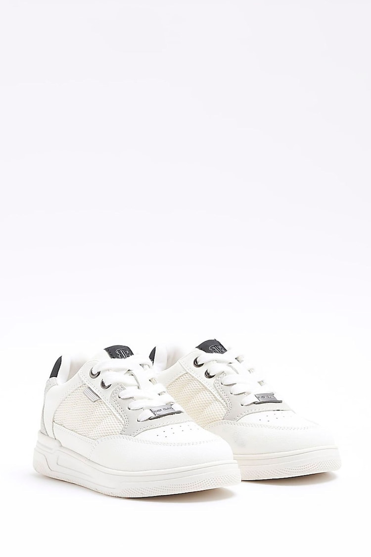 River Island White Boys Mesh Trainers - Image 2 of 5