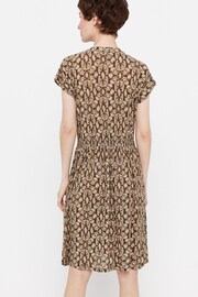 Cortefiel Green Printed pleated jersey-knit Dress - Image 2 of 5