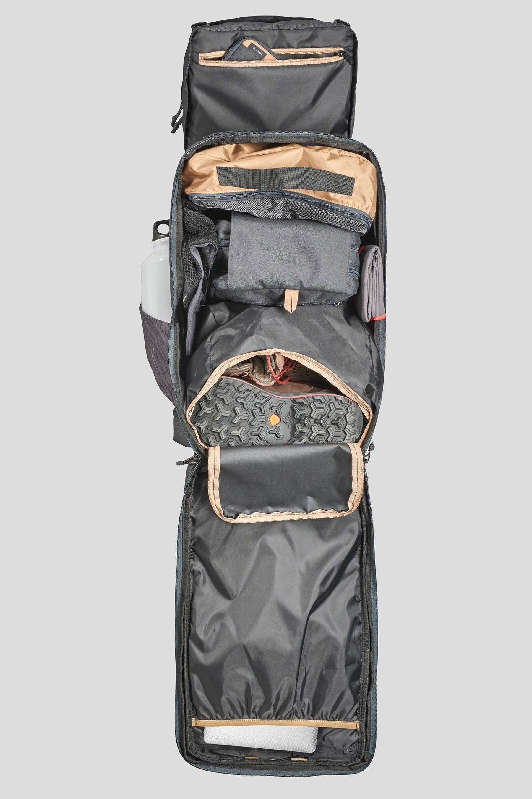 Buy Decathlon Black 40 Litres Travel 100 Trekking Backpack from the Next UK online shop