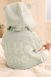 Mint Green Baby Soft Brushed Cotton Hooded Jacket (0mths-2yrs) - Image 1 of 8