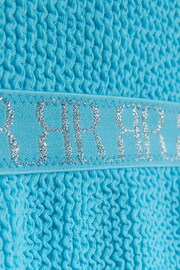 River Island Blue Girls Textured Elastic Swimsuit - Image 2 of 3