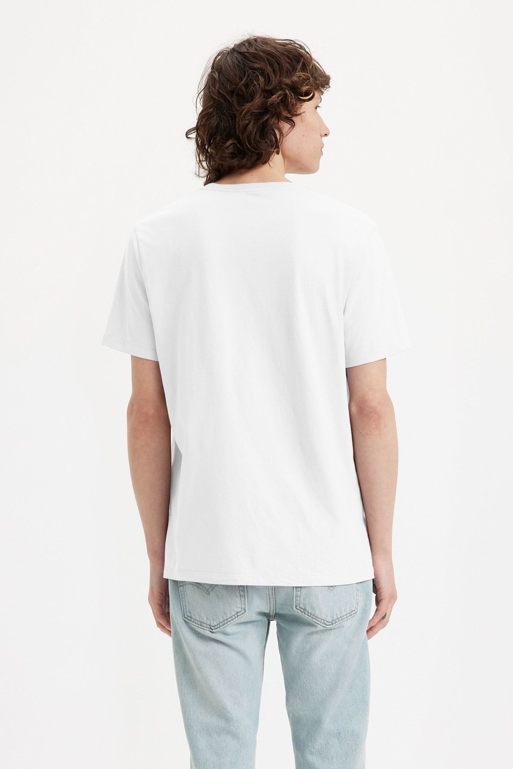 Buy Levi s Cream Original Housemark V Neck T Shirt from the Next