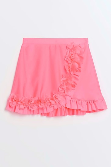 River Island Pink Girls Floral Swim Skirt