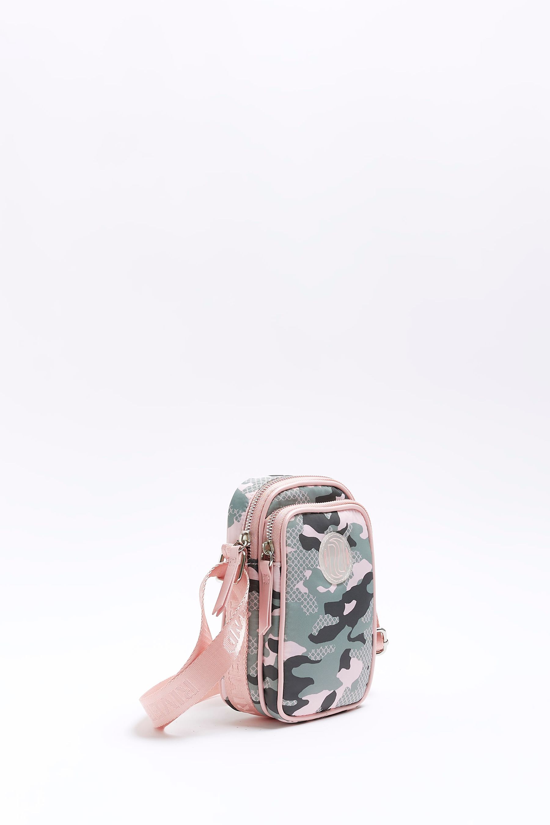 River island camo bag top