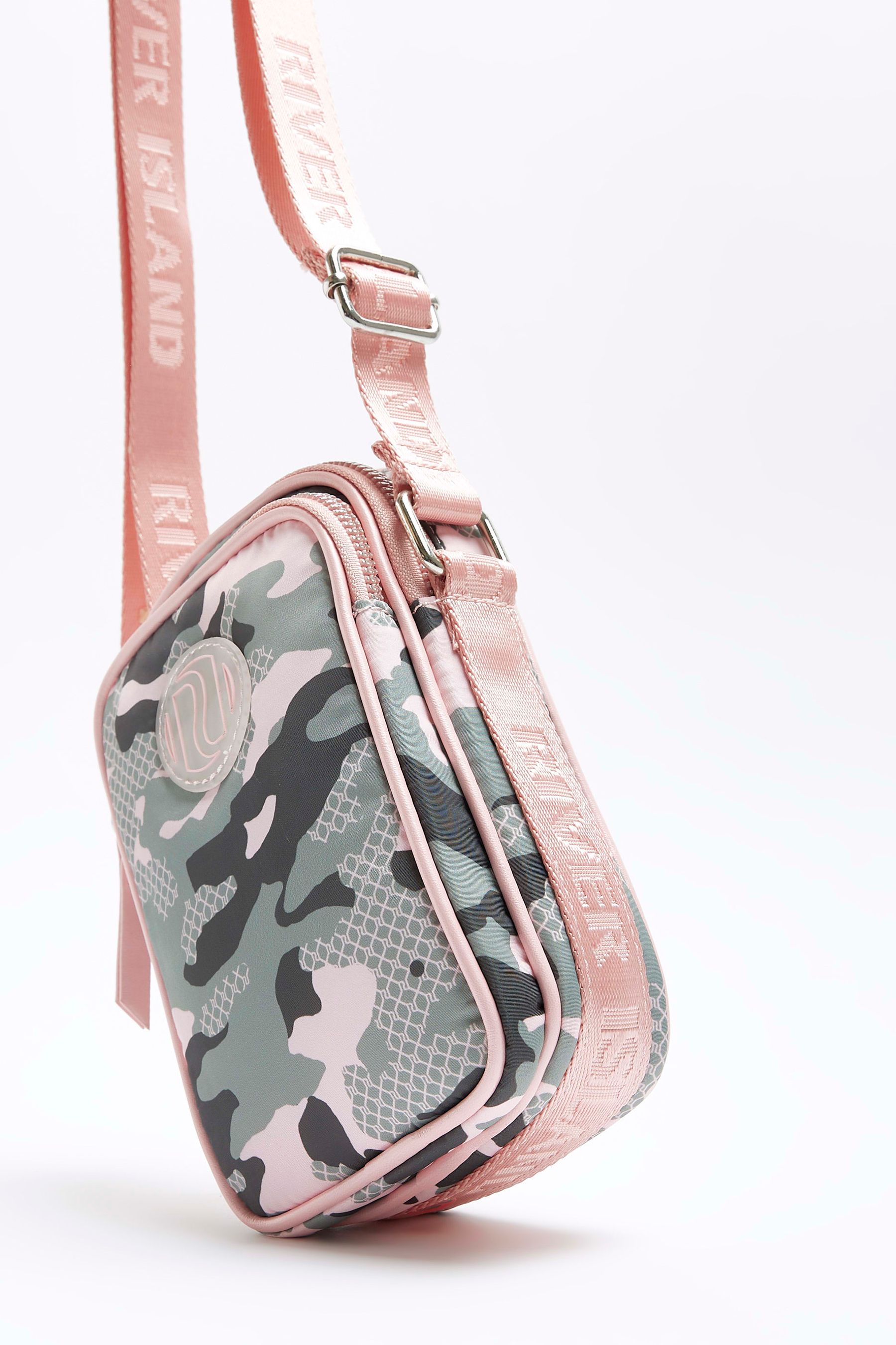 Buy River Island Green Girls Nylon Camo Festival Bag from the Next UK online shop