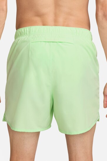 Nike Light Green 5 Inch Dri-FIT Challenger 5 Inch Briefs Lined Running Shorts