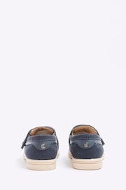 River Island Blue Boys Immy Suedette Tassel Loafers - Image 2 of 4