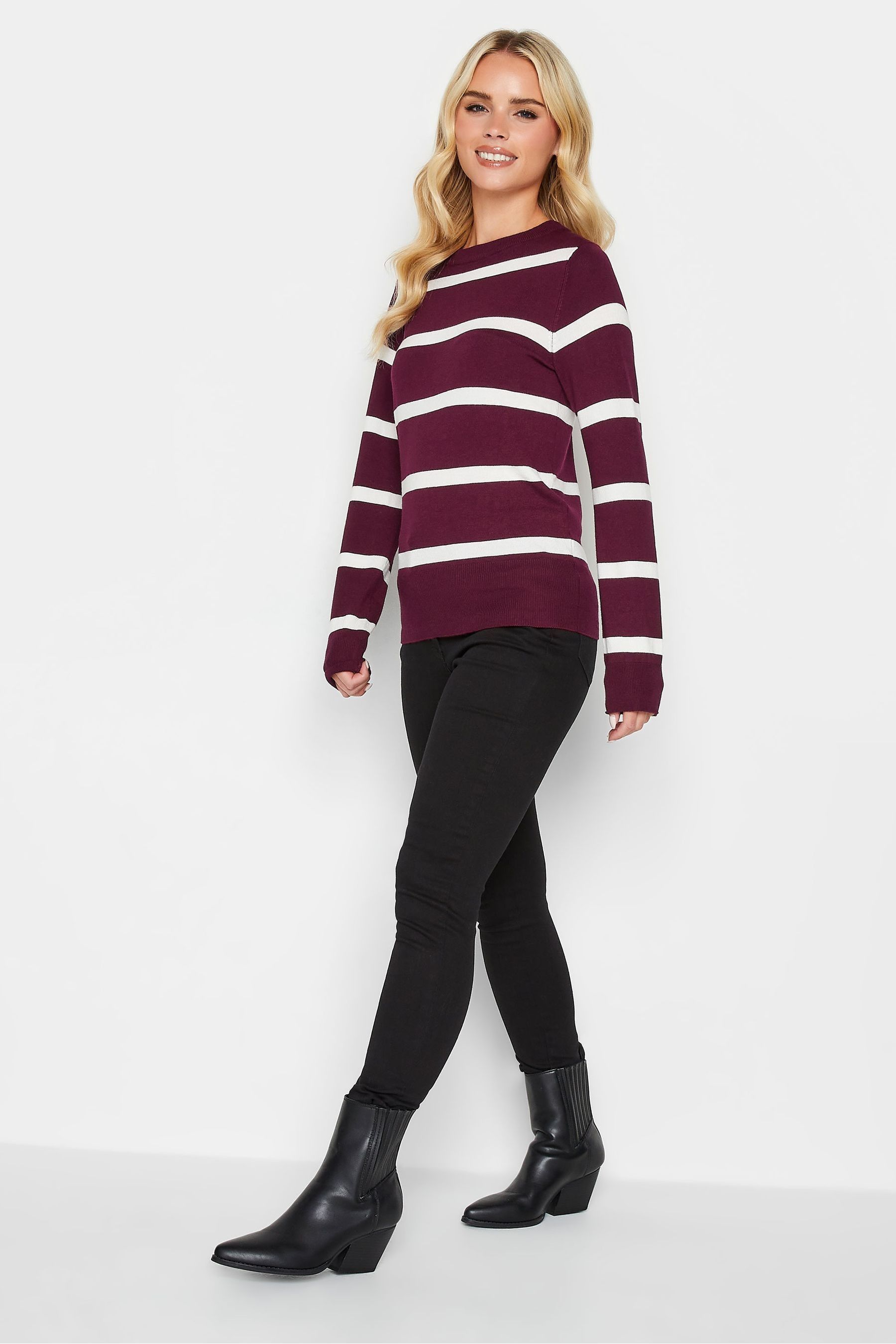 Petite red jumper top