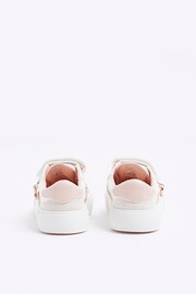 River Island White Girls Glitter Trainers - Image 3 of 4