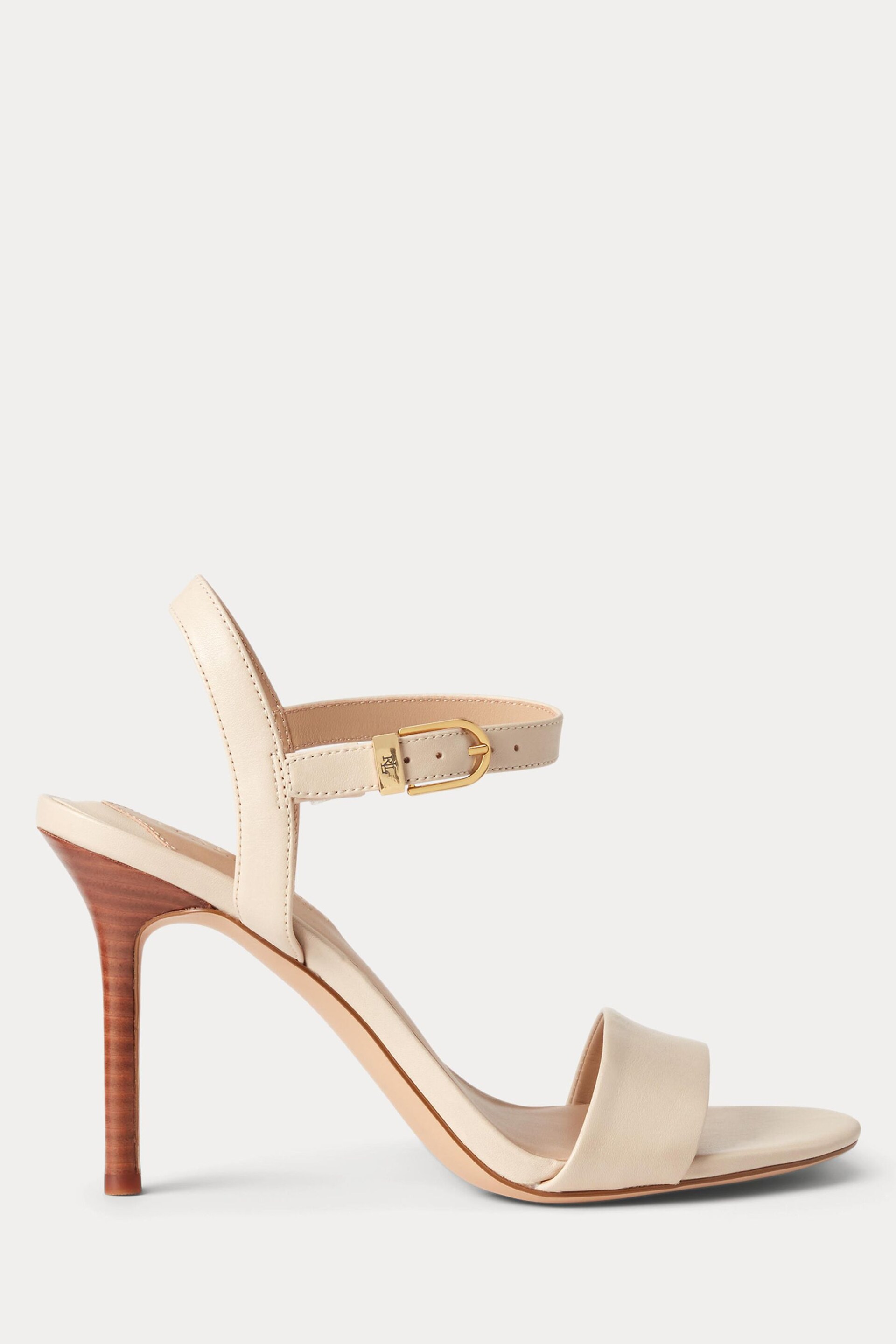 Lauren Ralph Lauren Gwen Nappa Leather Strap Heels - Image 2 of 4