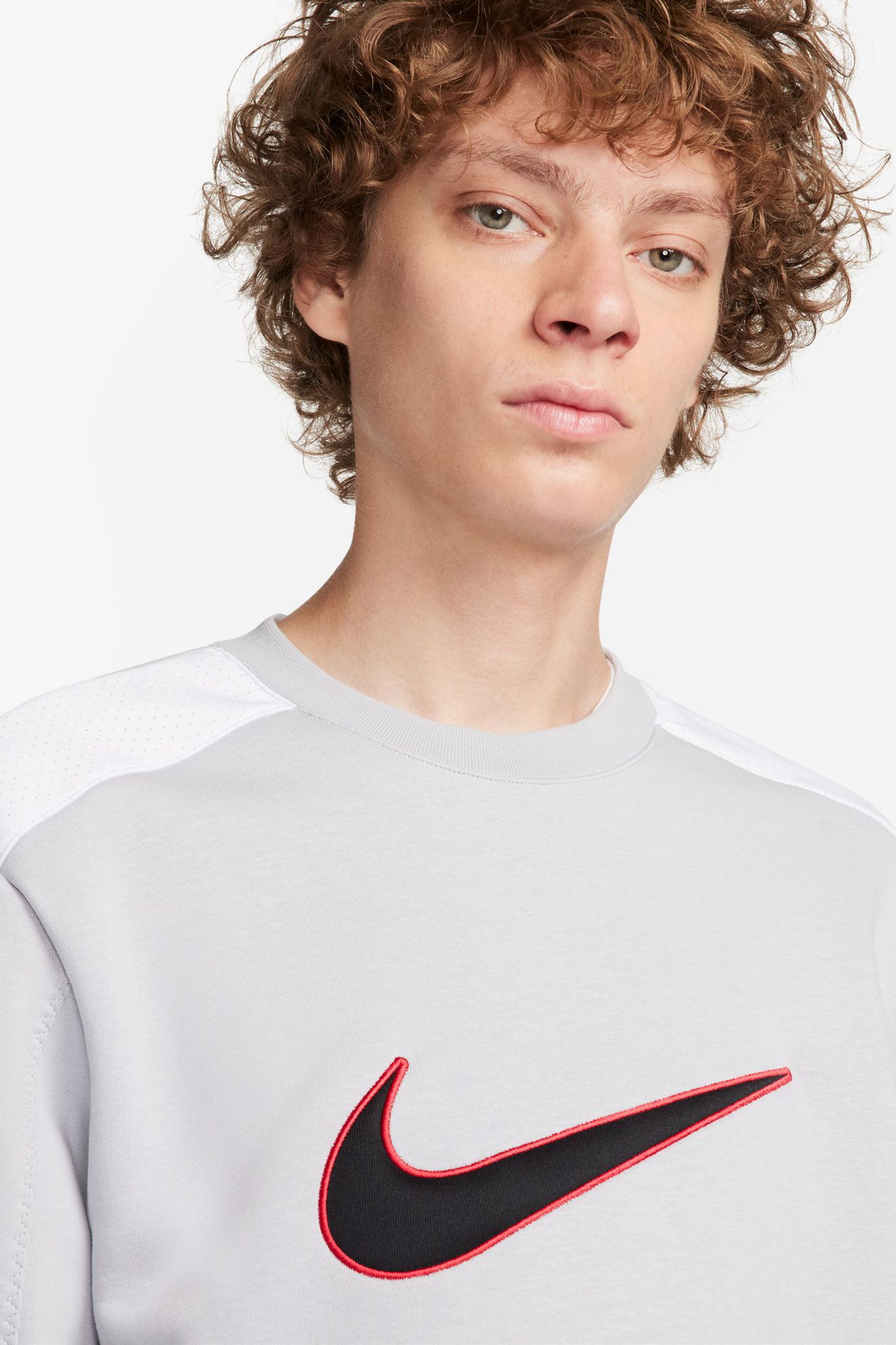 Buy Nike Grey Sportswear Colour Block Crew Sweatshirt from Next Ireland