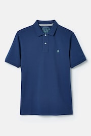 Joules Woody Blue Regular Fit Cotton Pique Polo Shirt - Image 7 of 7