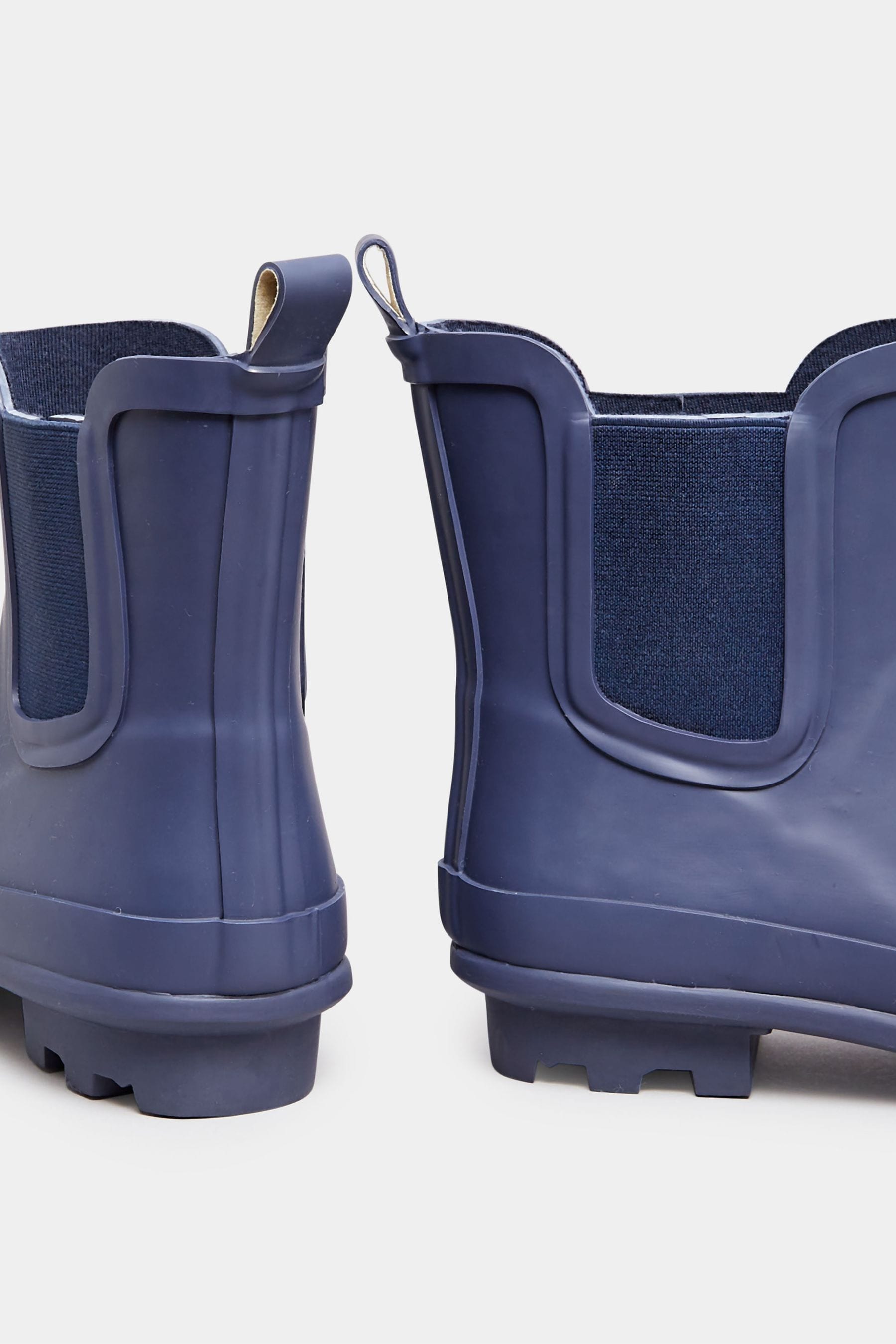 Buy Yours Curve Blue Wide Fit Ankle Welly Boots from the Next UK