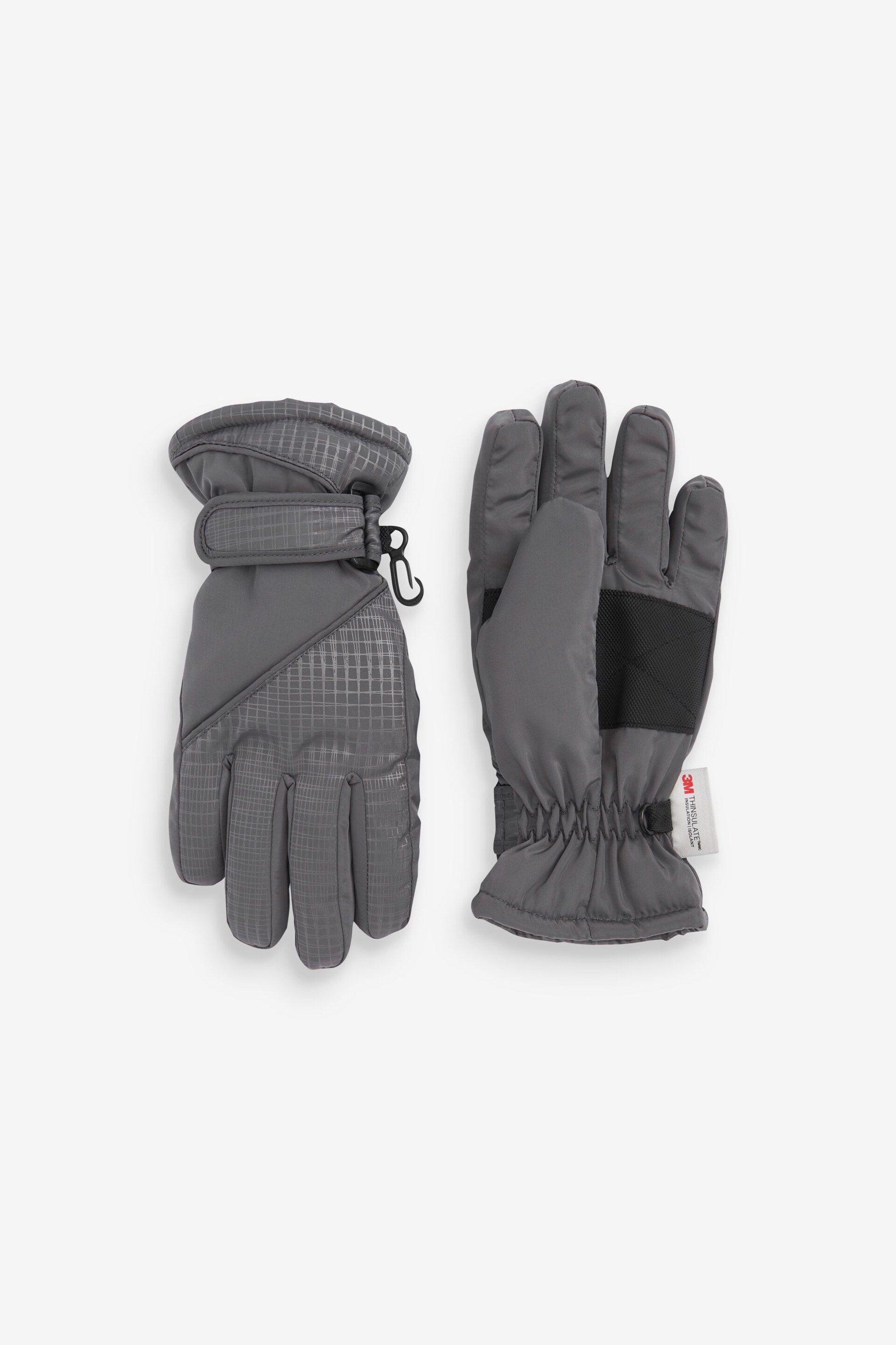 Grey Ski Gloves (3-16yrs) - Image 1 of 1