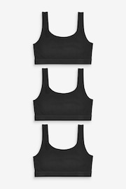 Black Crop Tops 3 Pack (5-16yrs) - Image 1 of 4