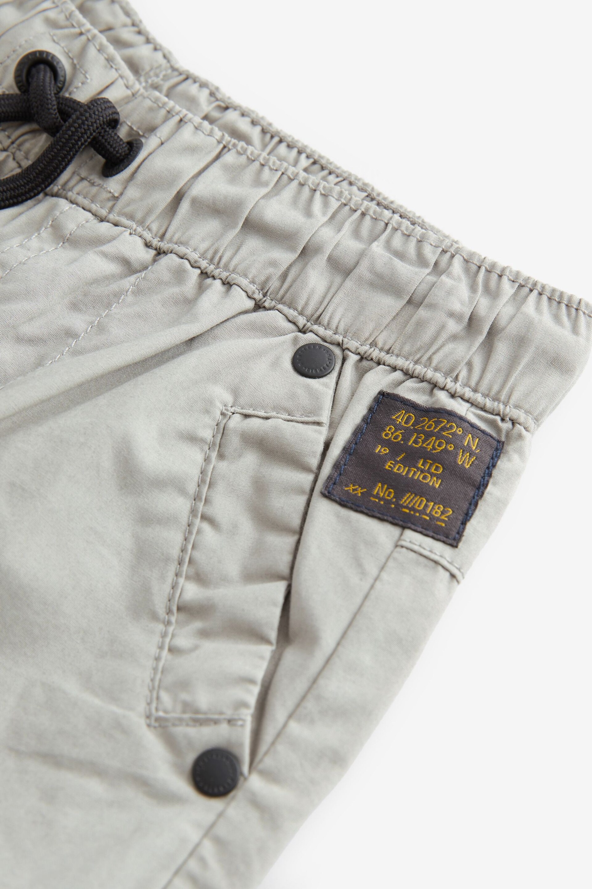 Light Grey Lined Cargo Trousers (3-16yrs) - Image 3 of 5