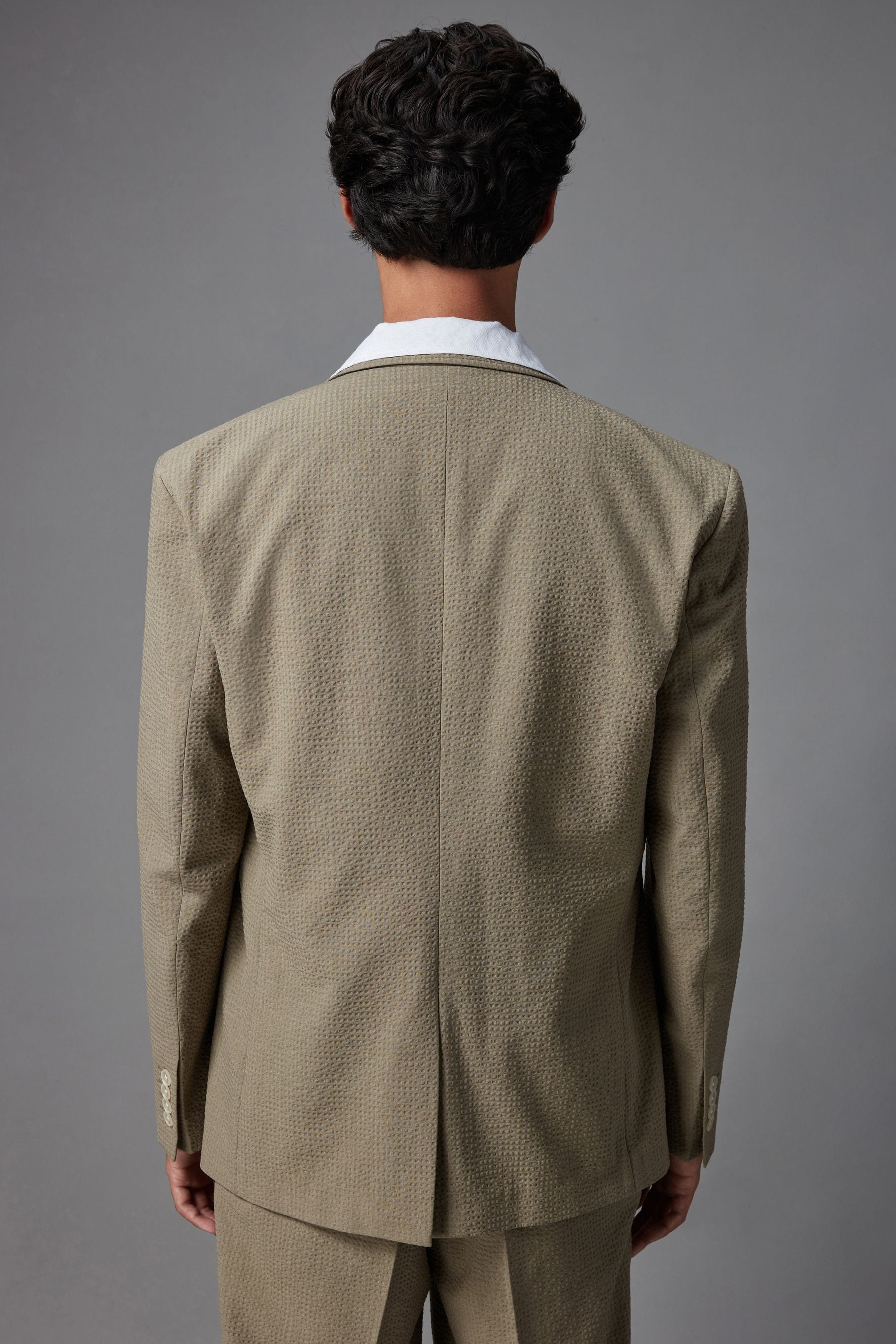Beige seersucker suit clearance