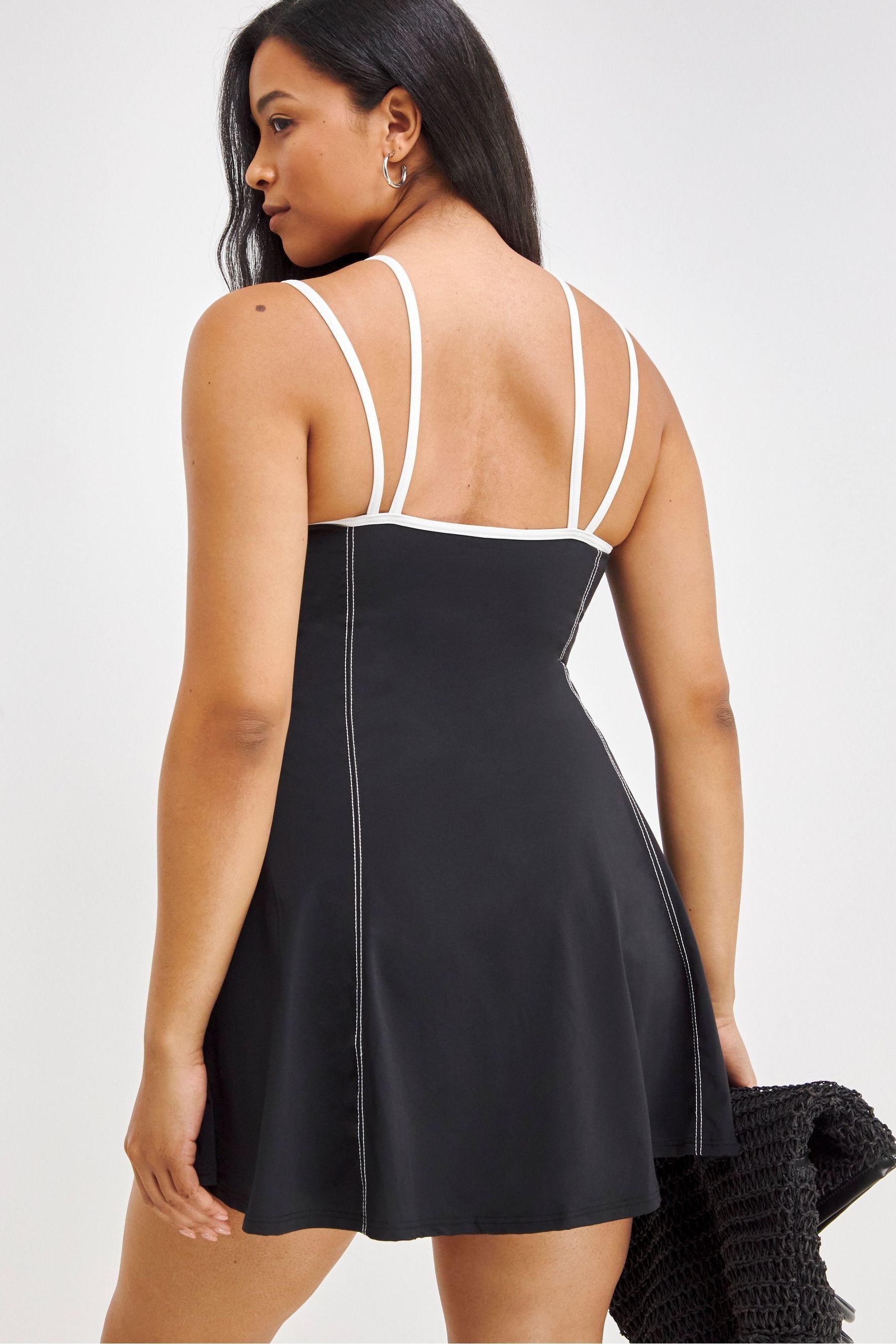 Simply Be Magisculpt Flatter Me Black Longer Length Swimdress