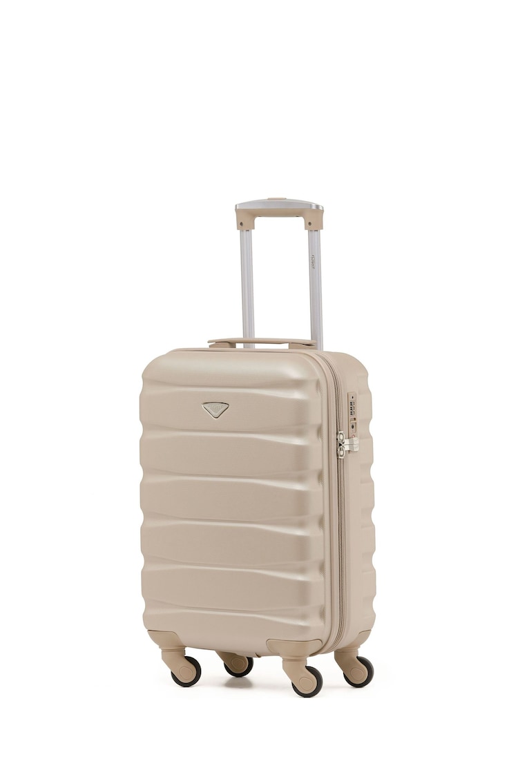 Flight Knight 55x35x20cm 4 Wheel ABS Hard Case Cabin Carry On Hand Luggage - Image 1 of 7