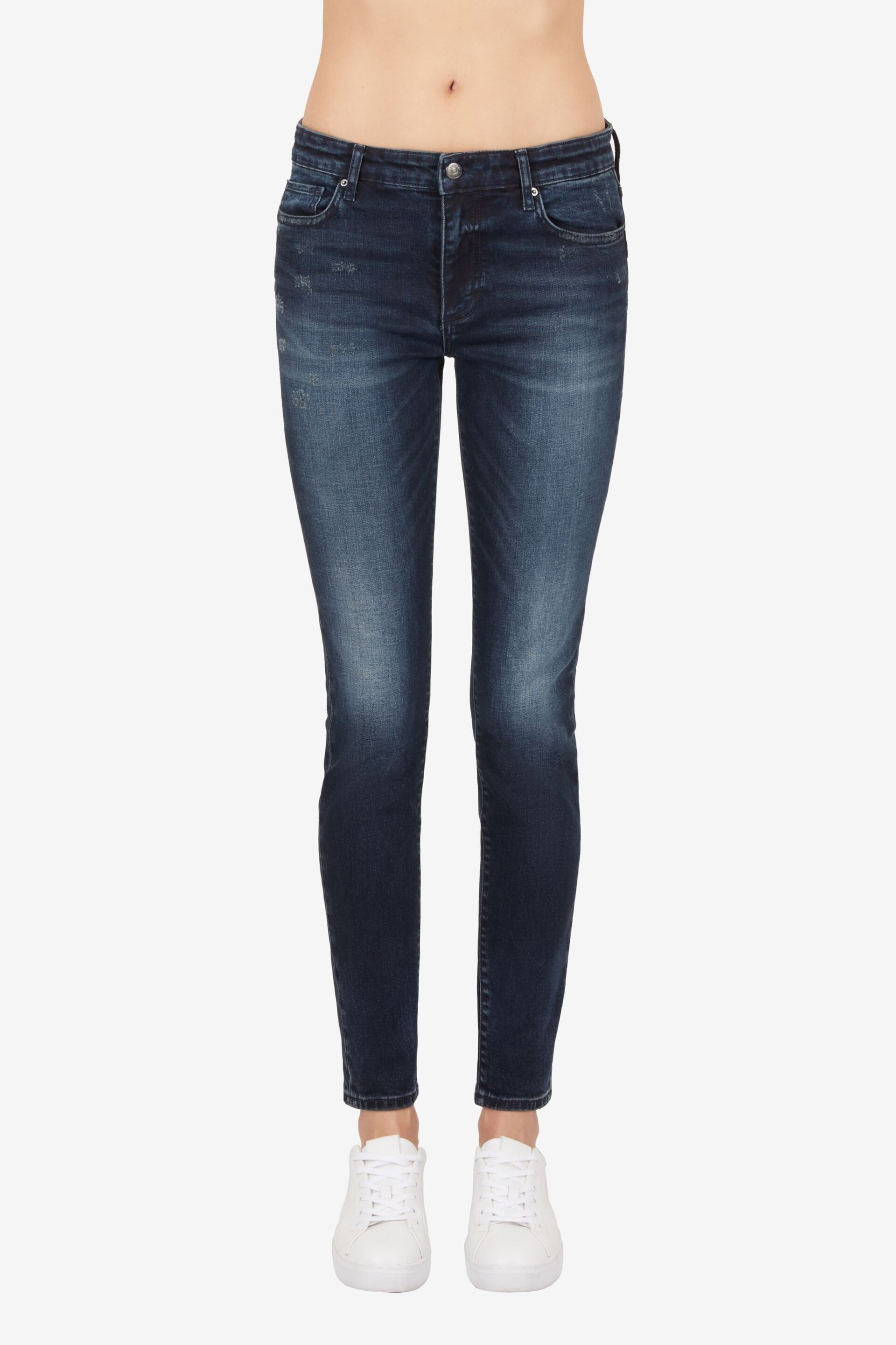 Armani Exchange Denim Dark Wash J69 Skinny Fit Jeans - Image 1 of 5