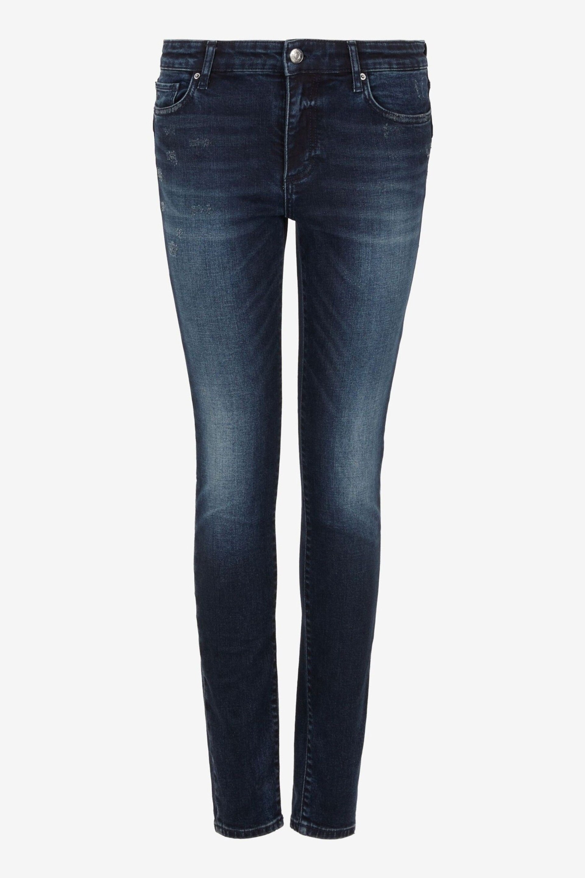 Armani Exchange Denim Dark Wash J69 Skinny Fit Jeans - Image 3 of 5