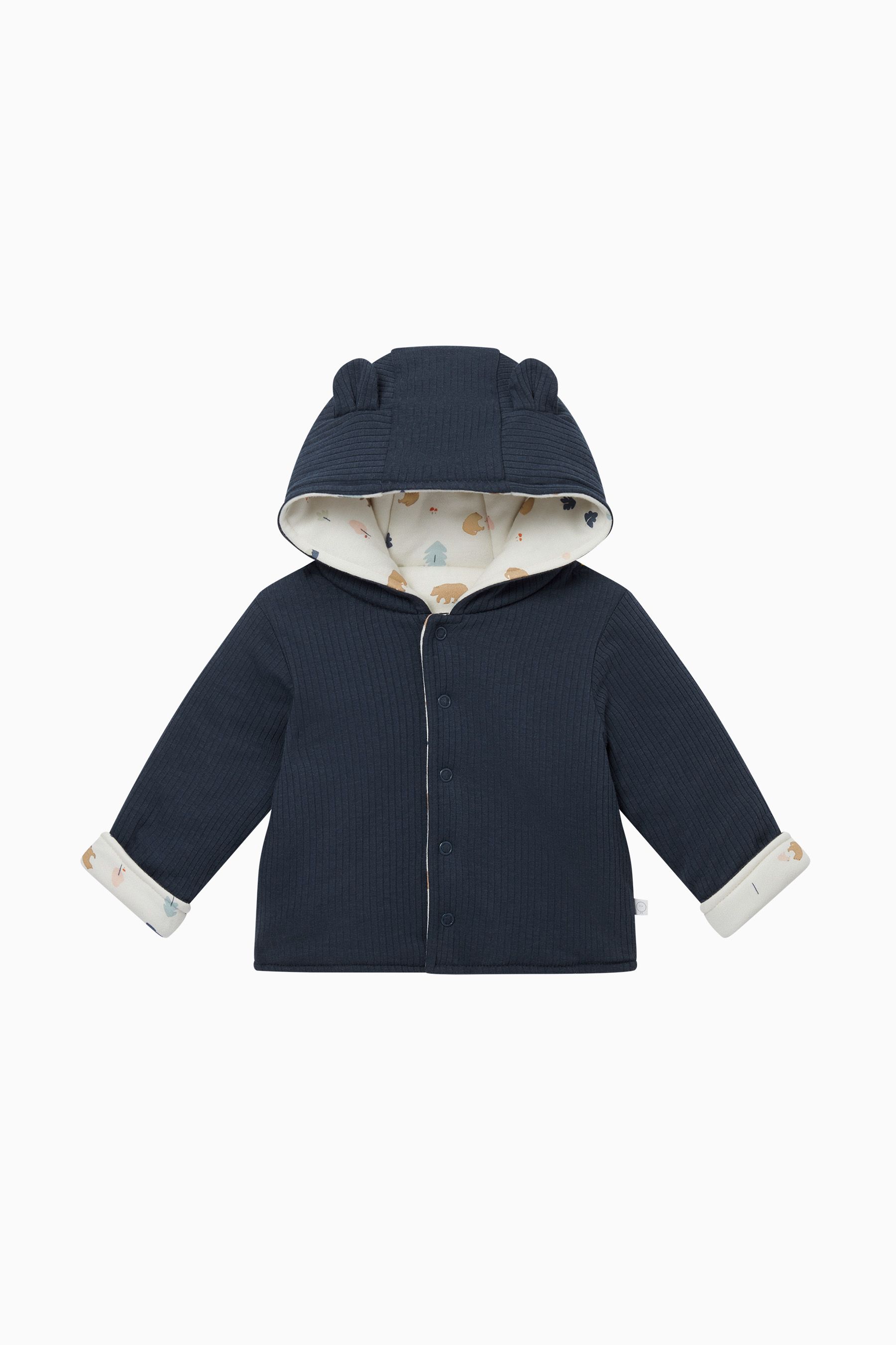 Buy MORI Bear Blue Ribbed Reversible Jacket from the Next UK