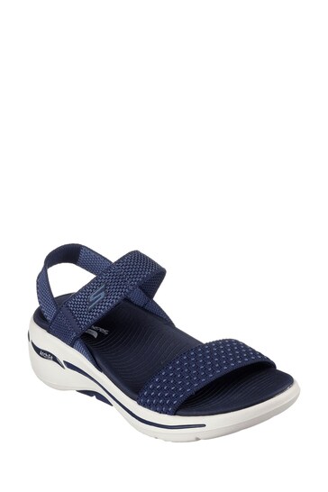 Skechers u002D Blue Go Walk Arch Fit Polished Sandals