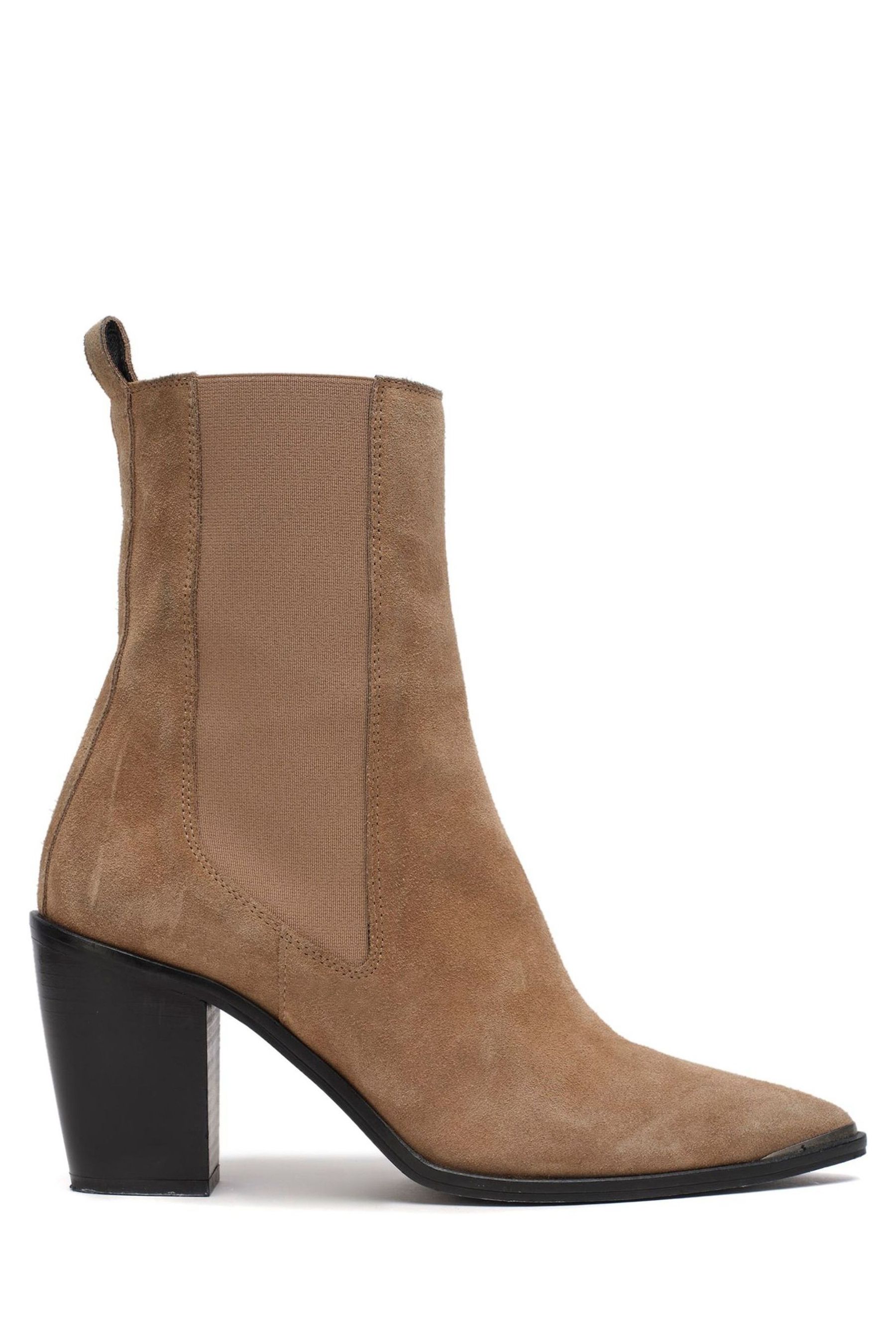 Buy Mint Velvet Natural Sydney Camel Cowboy Boots from Next Luxembourg