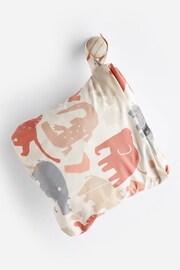 Neutral/Grey Safari Print Baby Packable All-In-One Pramsuit (0mths-2yrs) - Image 9 of 9