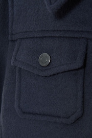 Reiss Airforce Blue Peridoe Senior Wool Trucker Jacket - Image 5 of 5
