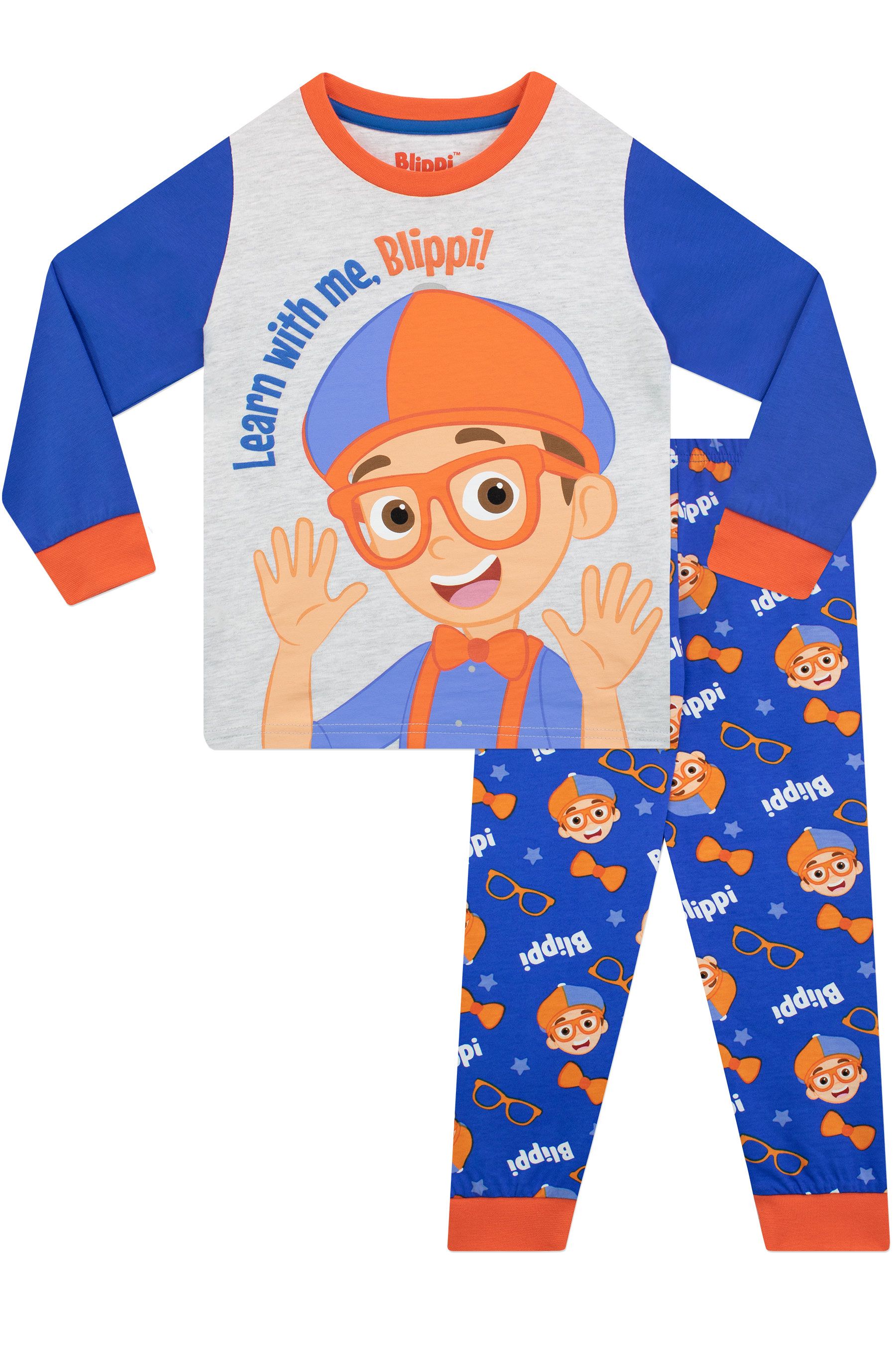Buy Character Blue Blippi Long Leg 100 Cotton Pyjama Set from Next Singapore