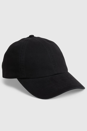 Gap Black Organic Cotton Washed Baseball Hat