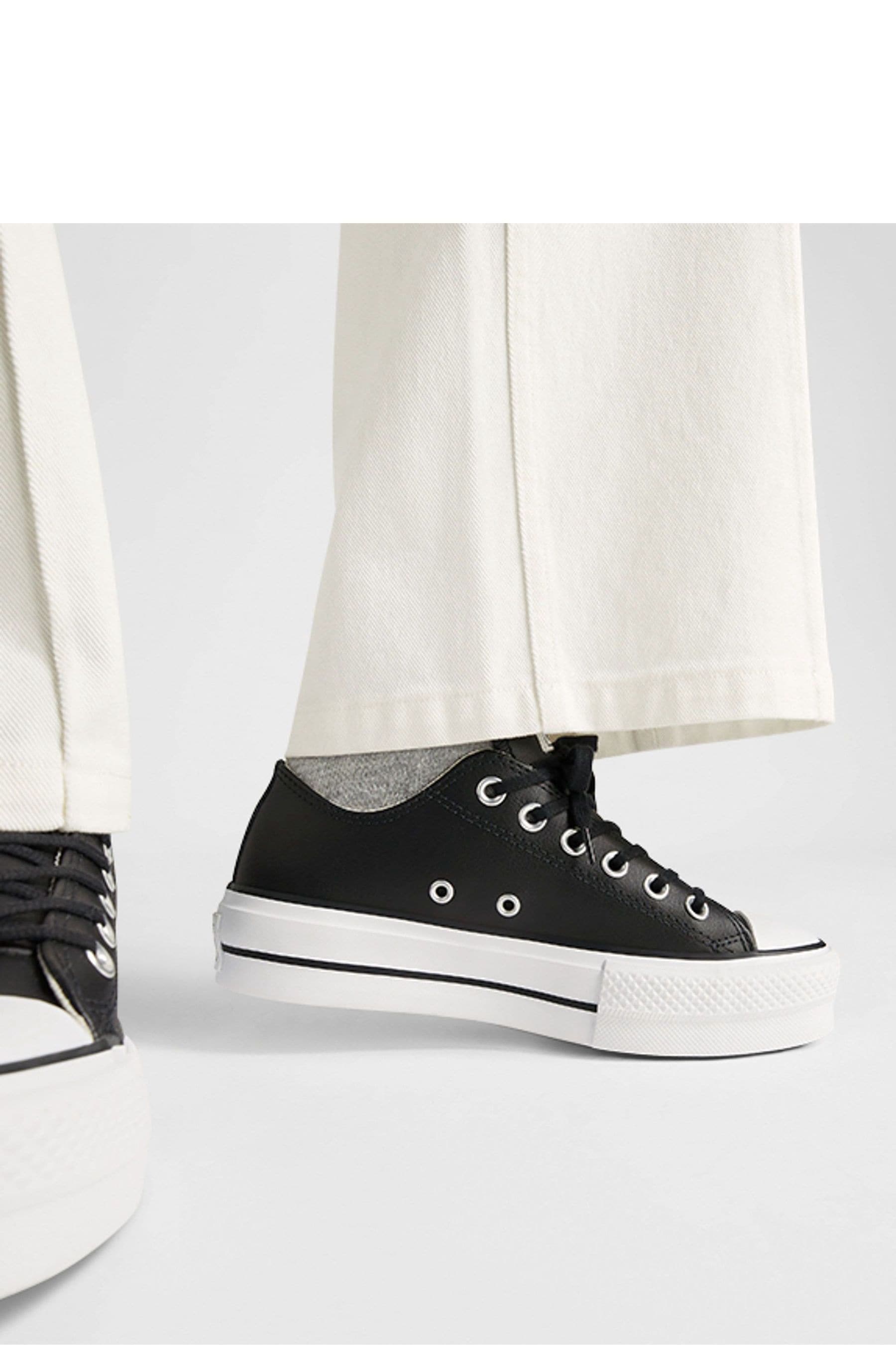 Converse chuck taylor all star store colour shift grey leather trainers