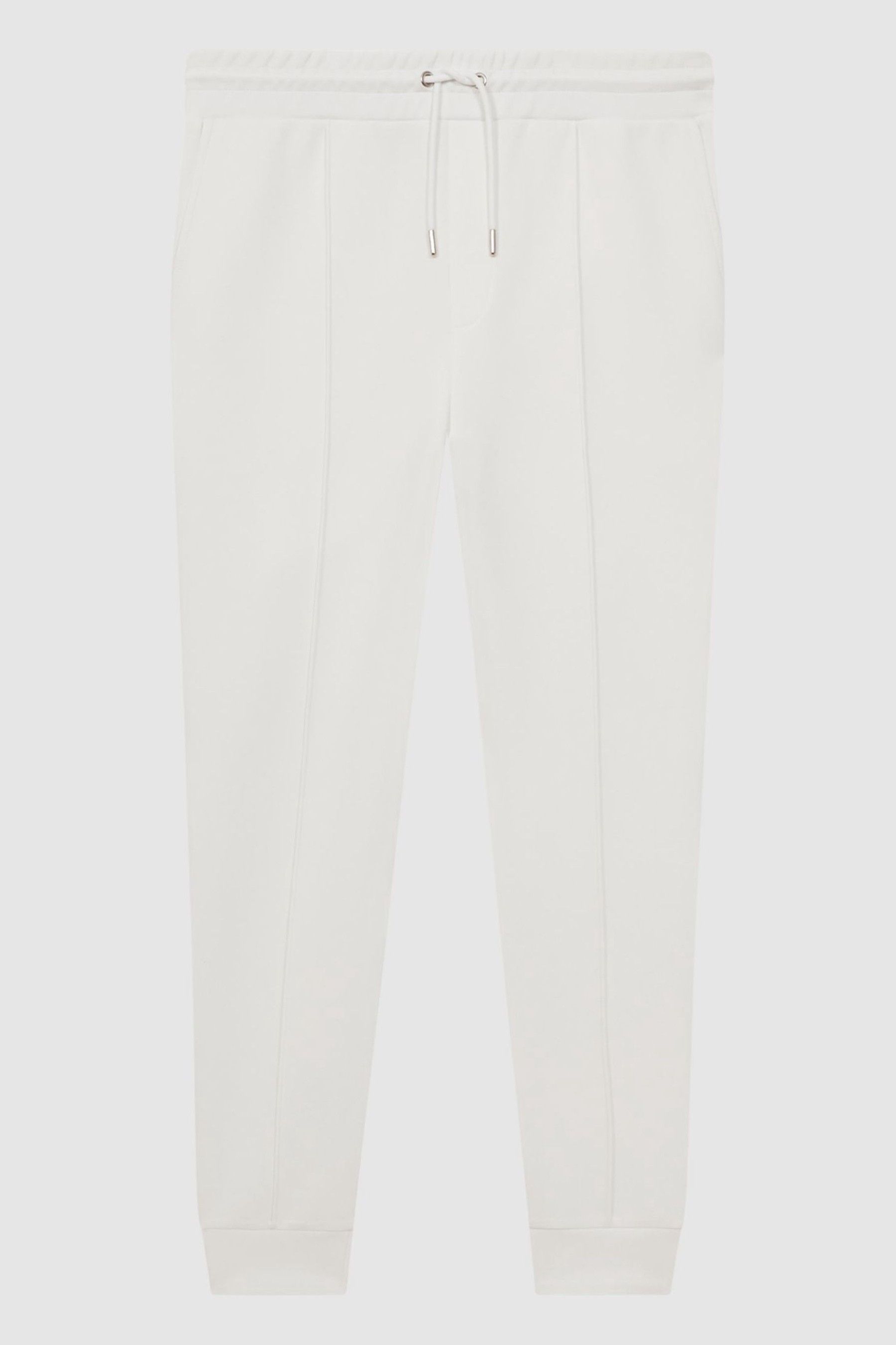 White drawstring joggers 2025
