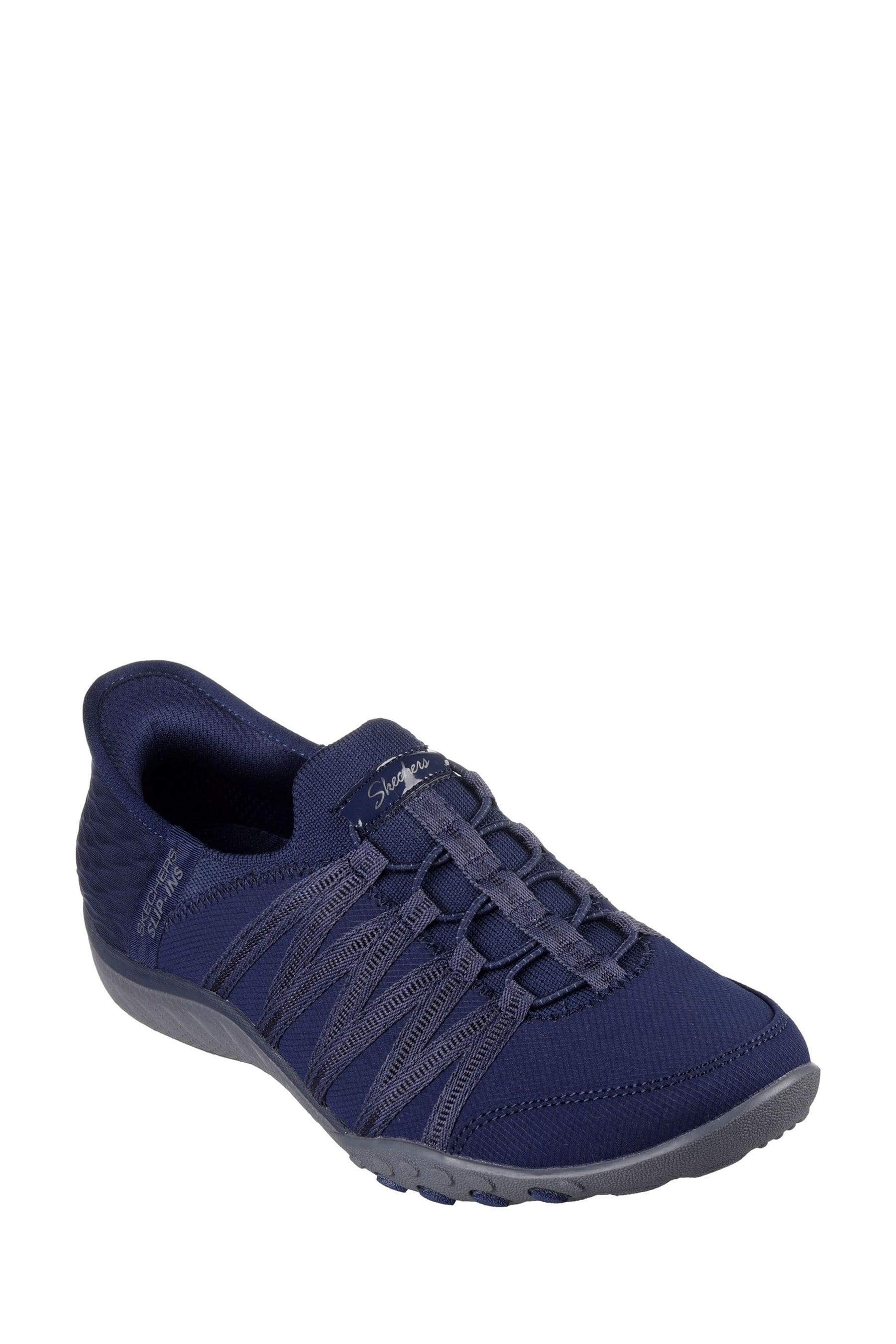 Buy Skechers Blue Breathe Easy Roll With Me Trainers from the Next