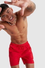 Speedo Red Essential Swim Shorts - Image 5 of 8