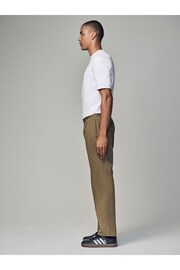 Light Tan Straight Fit Utility Chino 100% Cotton Trousers - Image 4 of 10