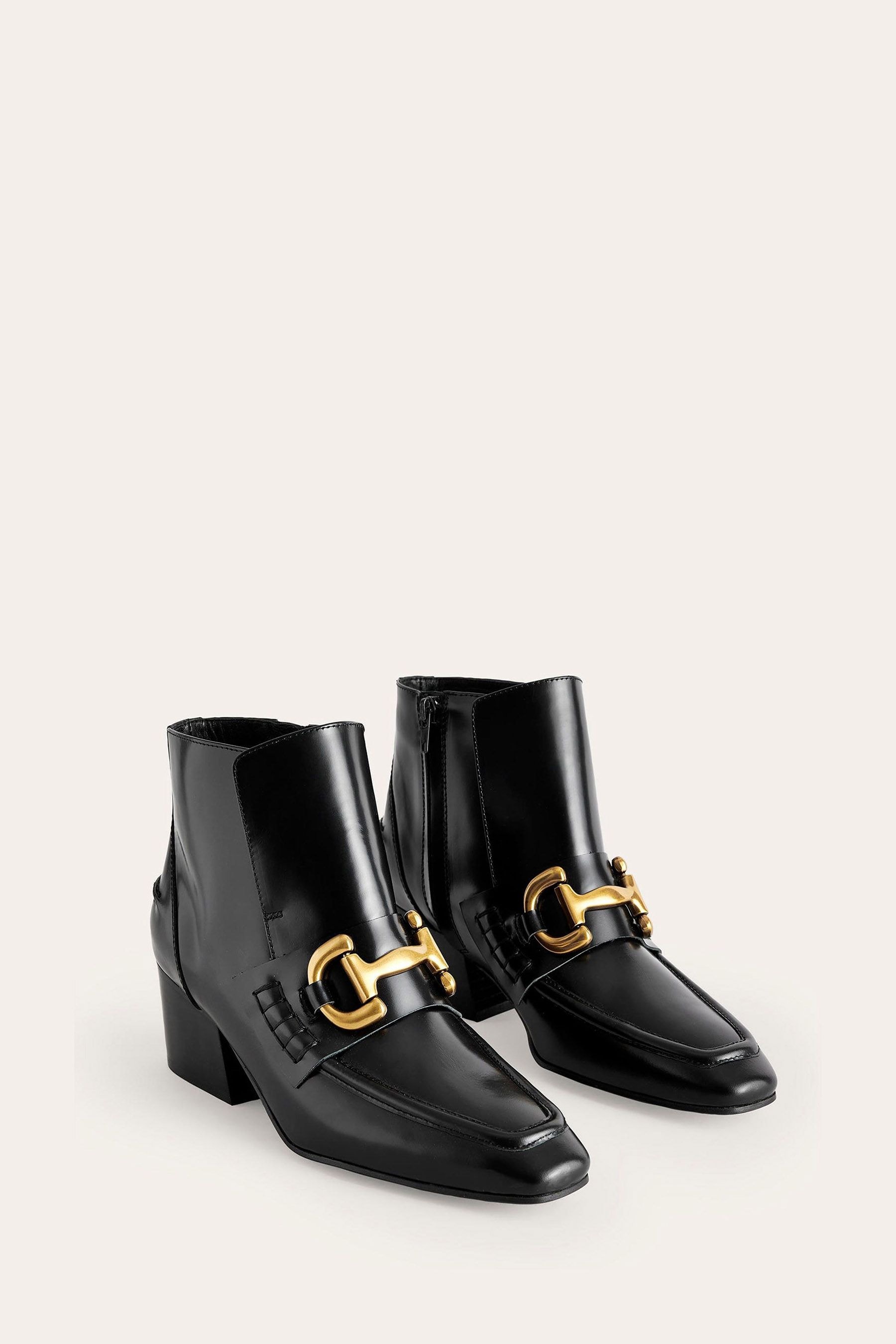 Buy Boden Black Snaffle Trim Ankle Boots from the Next UK online shop