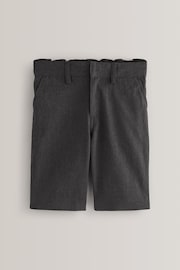 Grey Regular Waist Flat Front Shorts (3-14yrs) - Image 2 of 4