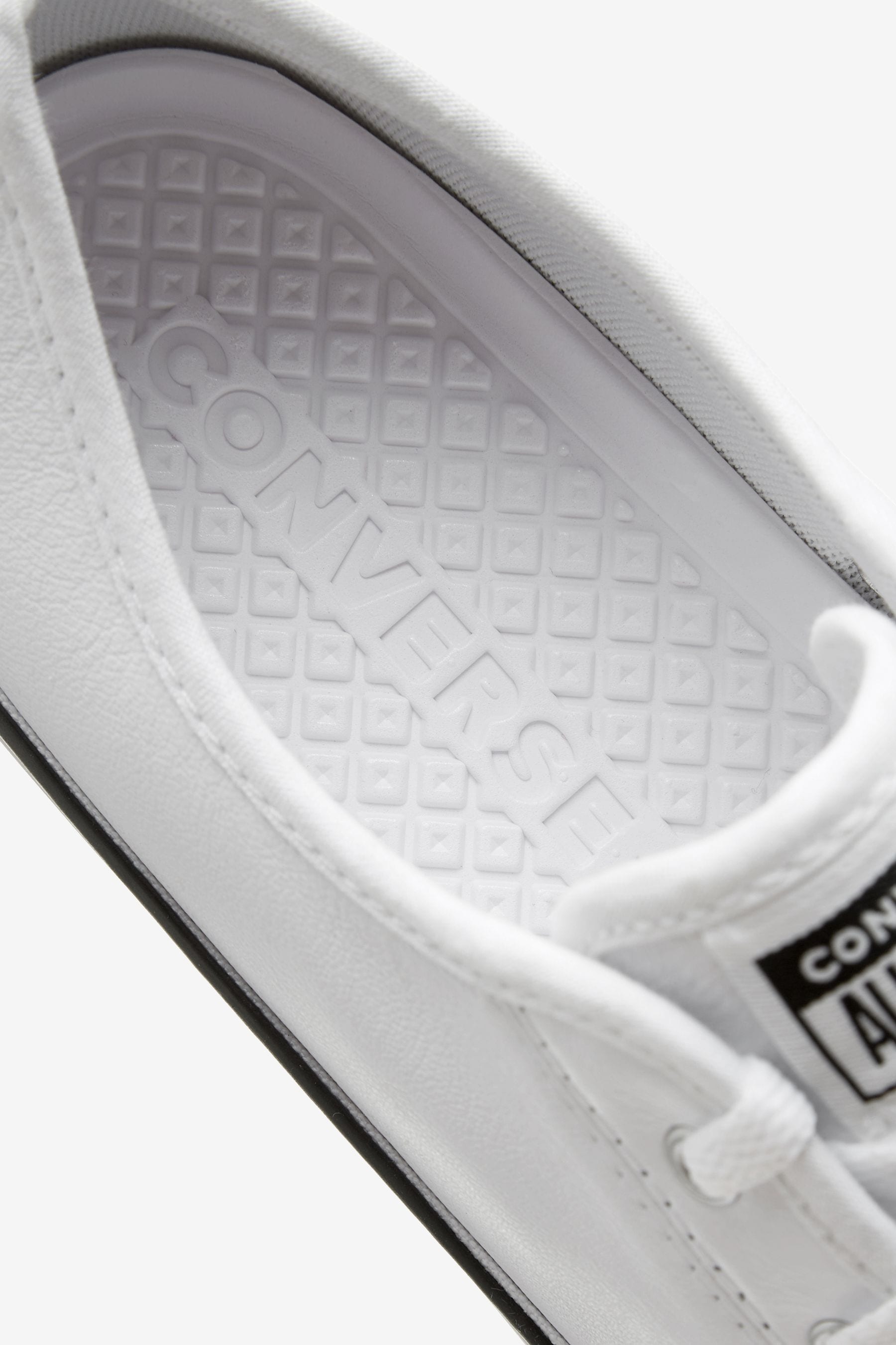 Dainty leather converse white online