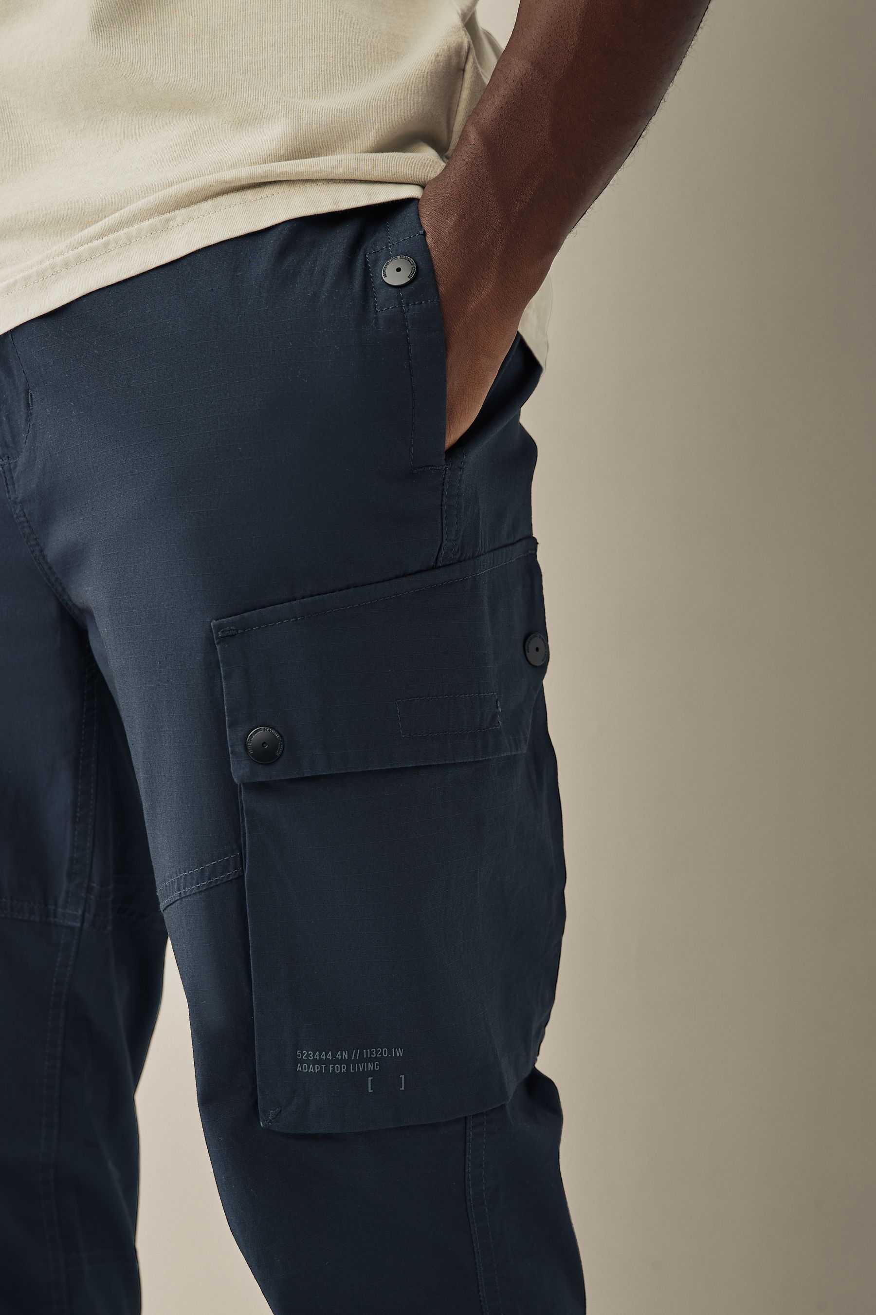 Buy Navy Blue Slim Lightweight Stretch Cargo Utility Trousers from the Next UK online shop