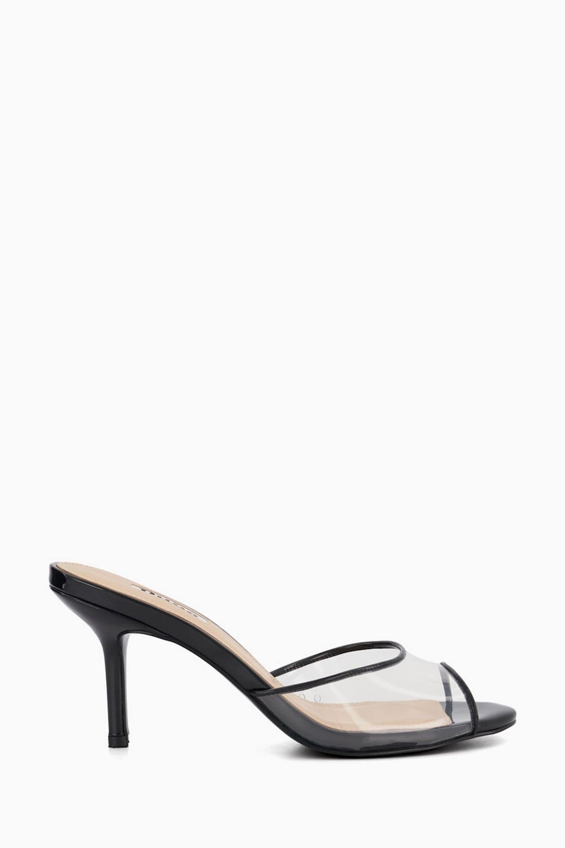 Buy Dune London Black Markie Vinyl Vamp Mules from Next Luxembourg