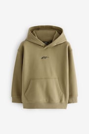 Green Plain Hooded Hoodie (3-16yrs) - Image 1 of 3